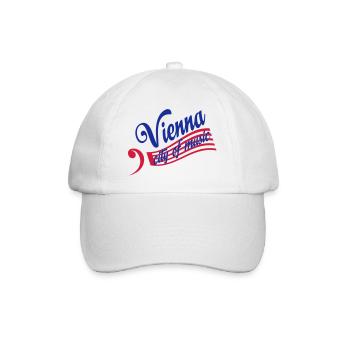 wien - Baseballkappe - Weiß/Weiß - Vorne