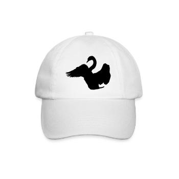 Schwan - Baseballkappe - Weiß/Weiß - Vorne