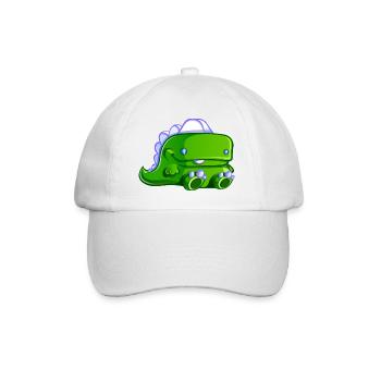 Rimbo le petit dinosaure - Casquette classique - blanc/blanc - Devant