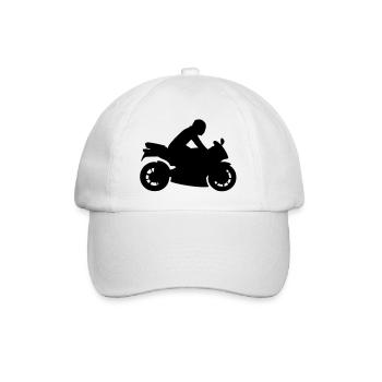 motorrad___f1 - Baseball Cap - white/white - Front