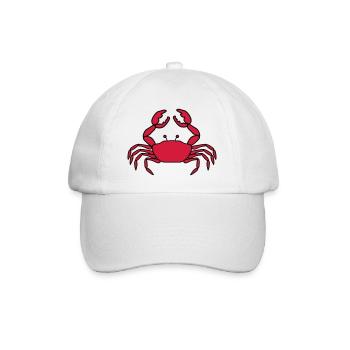 Crab color 1 - Baseball Cap - white/white - Front