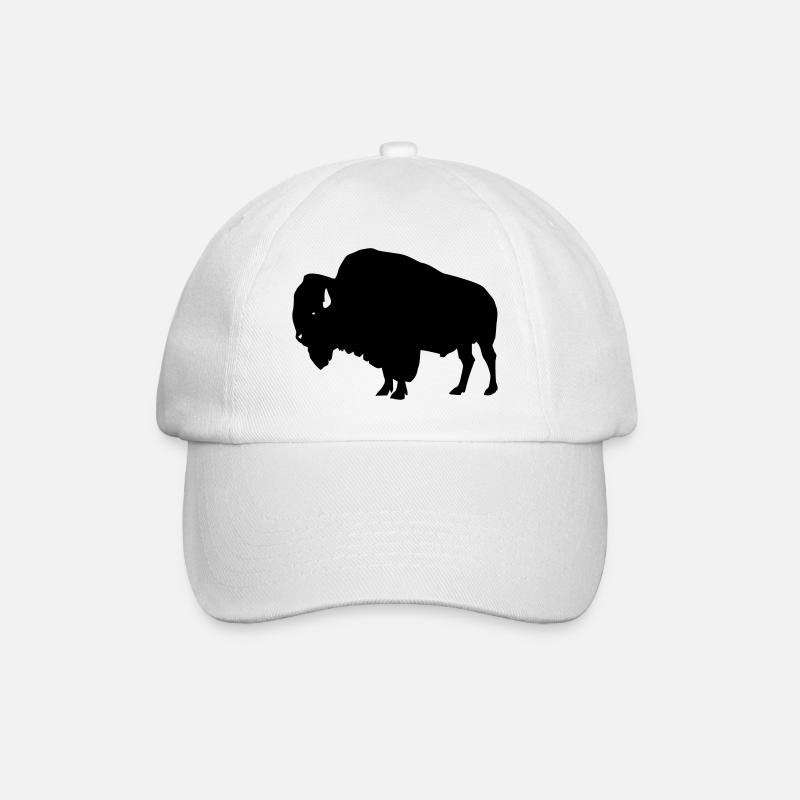 Bison - Baseballkappe - Weiß/Weiß