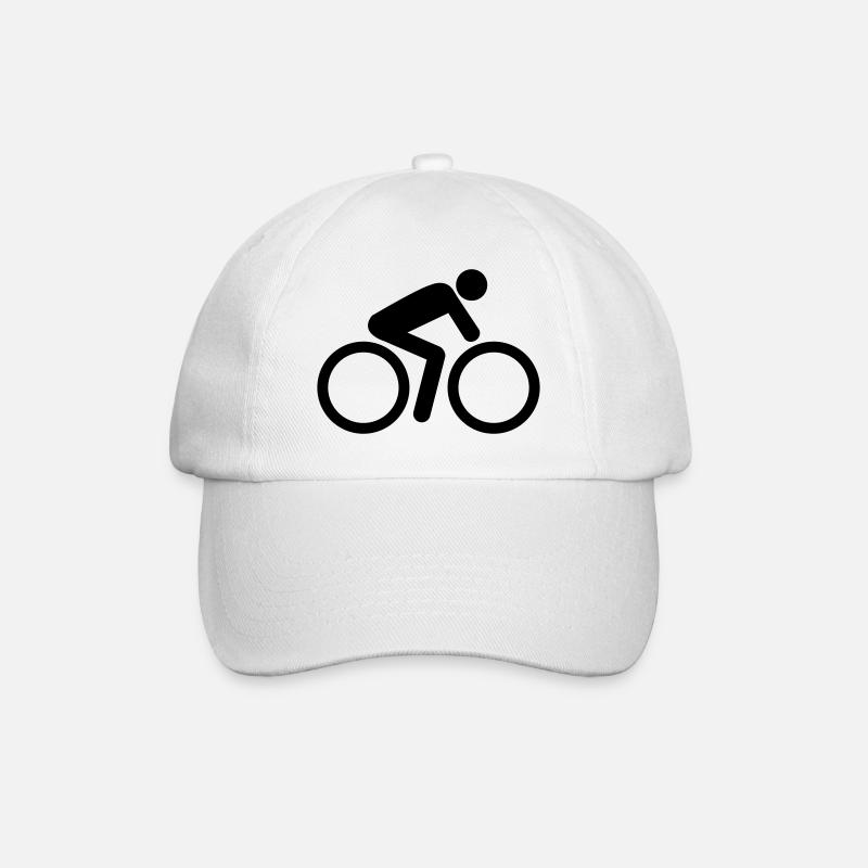 cycliste cycliste - Casquette classique - blanc/blanc