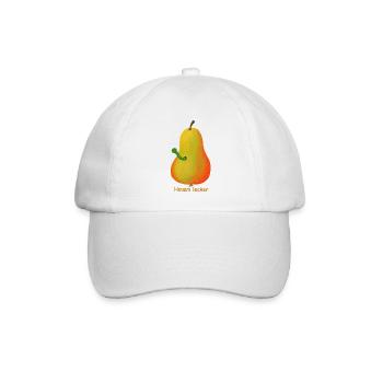 birne obst - Baseballkappe - Weiß/Weiß - Vorne