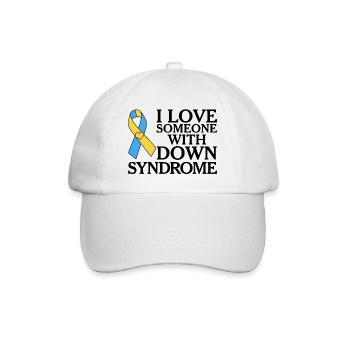 J'aime quelqu'un avec le syndrome de Down - Casquette classique - blanc/blanc - Devant