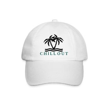 chill_out_vec_2 en - Baseball Cap - white/white - Front