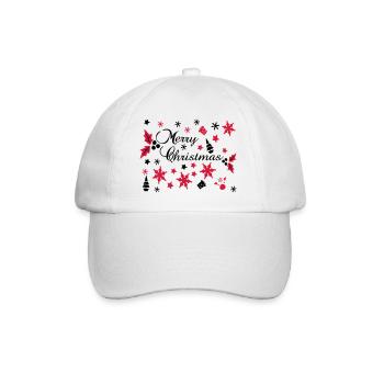 Merry Christmas decoration jeux - Casquette classique - blanc/blanc - Devant