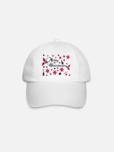 Merry Christmas decoration jeux - Casquette classique - blanc/blanc