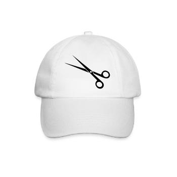 schere - Baseballkappe - Weiß/Weiß - Vorne