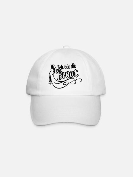 Ich bin die Braut - Baseballkappe - Weiß/Weiß