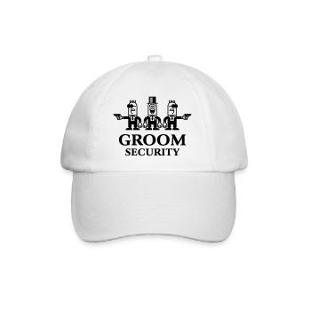 Dessin animé de sécurité du marié (Stag Party / 1C) - Casquette classique - blanc/blanc - Devant