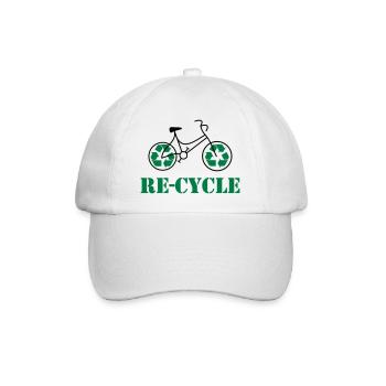 Re cycle - Casquette classique - blanc/blanc - Devant