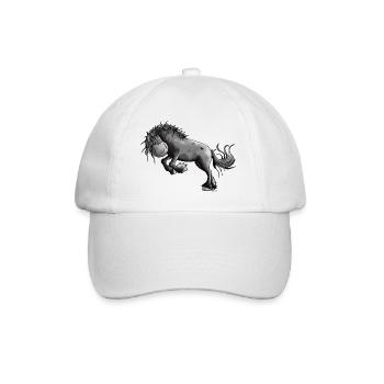 Wilder Friese - Pferd - Baseballkappe - Weiß/Weiß - Vorne