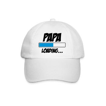 Papa Loading... | Bébé | Naissance | Grossesse - Casquette classique - blanc/blanc - Devant