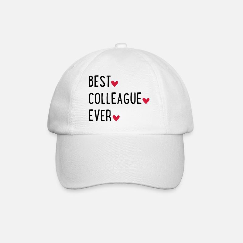 Bester Kollege - Baseballkappe - Weiß/Weiß