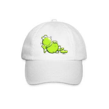 Verträumter Frosch - Baseballkappe - Weiß/Weiß - Vorne