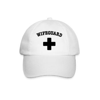 wife guard - Baseball Cap - white/white - Front