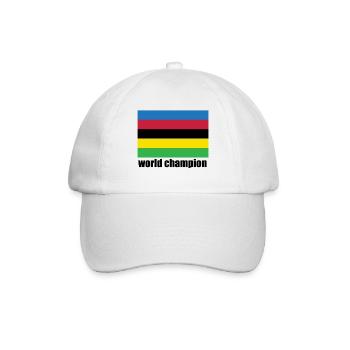 World Champion Cycling Stripes - Baseball Cap - white/white - Front