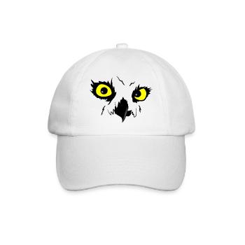 owl - Baseball Cap - white/white - Front