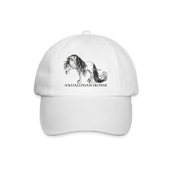 Süßer Andalusier - Baseballkappe - Weiß/Weiß - Vorne