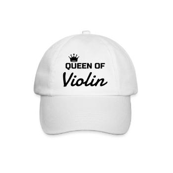 violon violoniste Musique Musicien Concert - Casquette classique - blanc/blanc - Devant