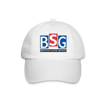 Breton super génial - Casquette classique - blanc/blanc - Devant