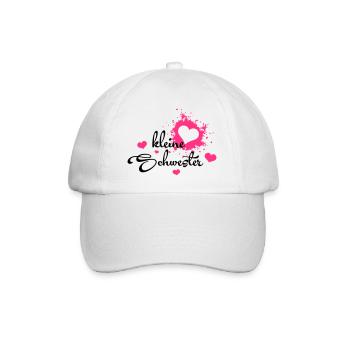 Kleine Schwester - Bestes Geburtstagsgeschenk - Baseball Cap - white/white - Front