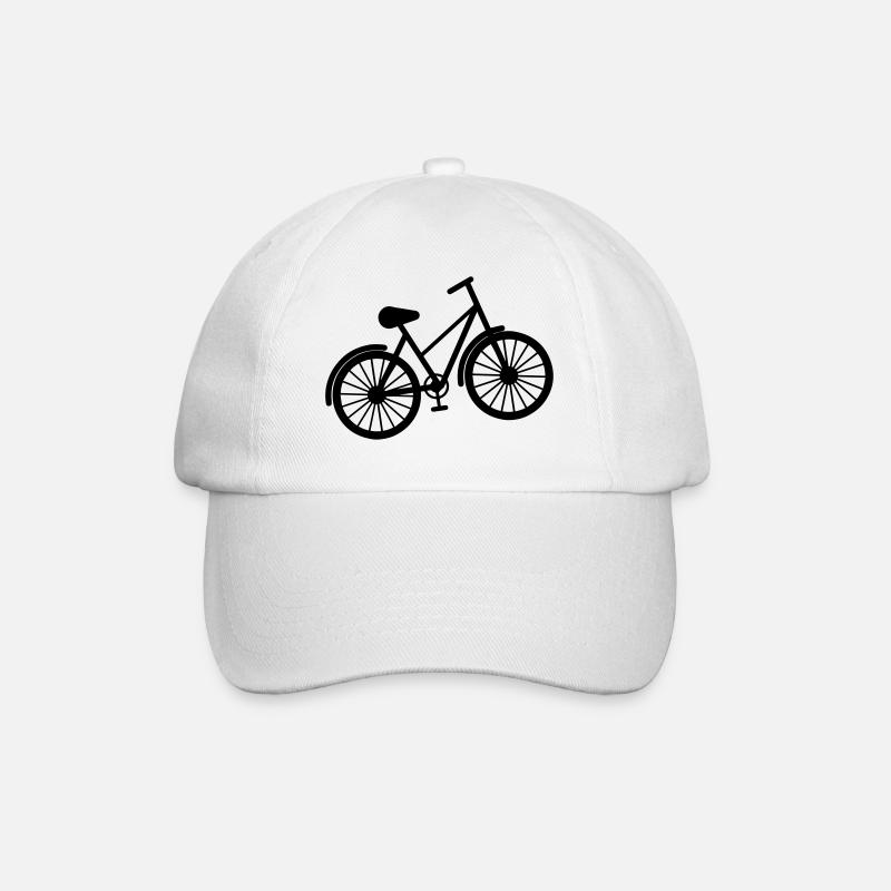 Fahrrad - Baseballkappe - Weiß/Weiß