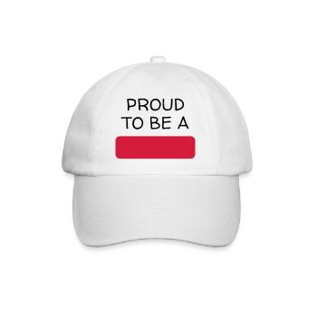 Anpassen / Anpassung / fertigen / Customize it - Baseballkappe - Weiß/Weiß - Vorne