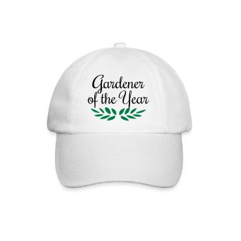 Jardinier de l'année, jardinier, jardinier, jardinier - Casquette classique - blanc/blanc - Devant