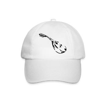 mandolin - Baseball Cap - white/white - Front