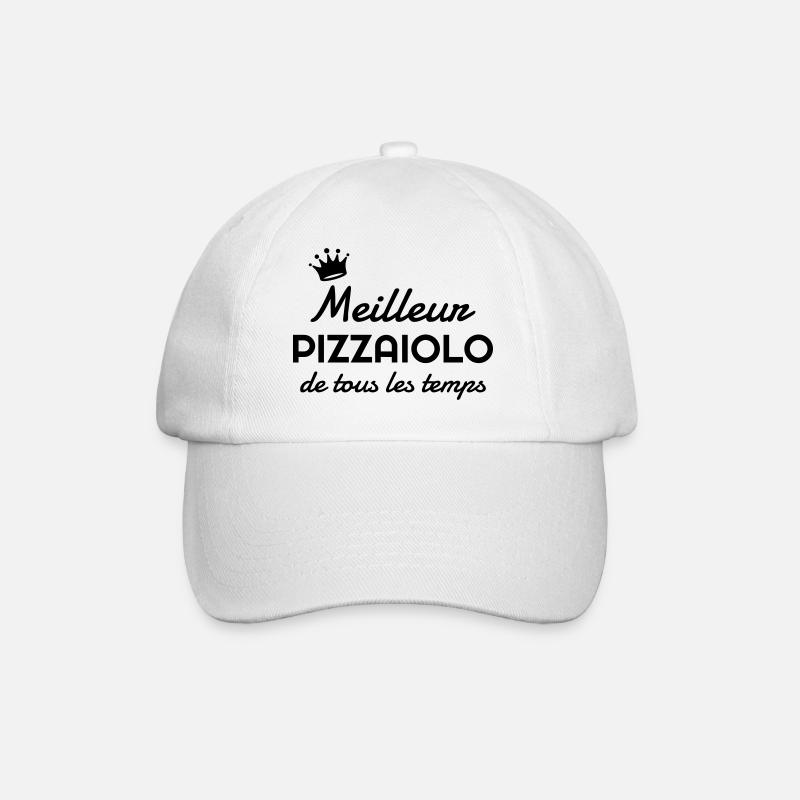 pizza / pizzaiolo / chef / italie / pizzaiola - Casquette classique - blanc/blanc