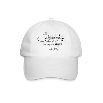 Schmetterlinge - Baseballkappe - Weiß/Weiß - Vorne
