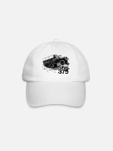 Ural 375 - Baseballkappe - Weiß/Weiß