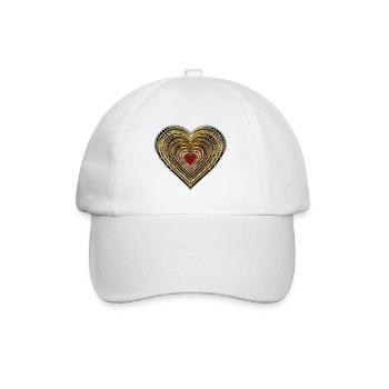 HERZ AUS GOLD - Baseballkappe - Weiß/Weiß - Vorne
