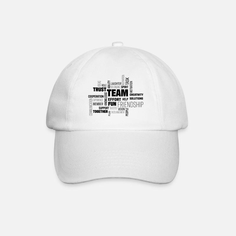 équipe - Casquette classique - blanc/blanc