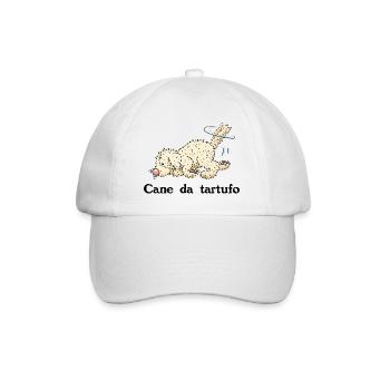 Trueffelpino1 3 - Baseballkappe - Weiß/Weiß - Vorne