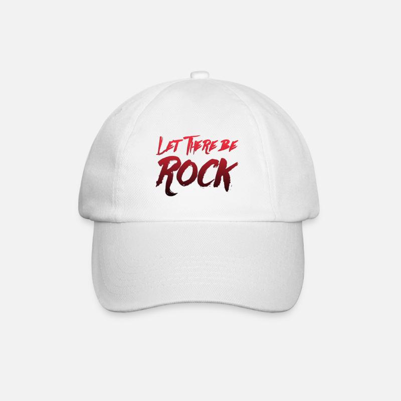 Let there be rock - Baseball Cap - white/white