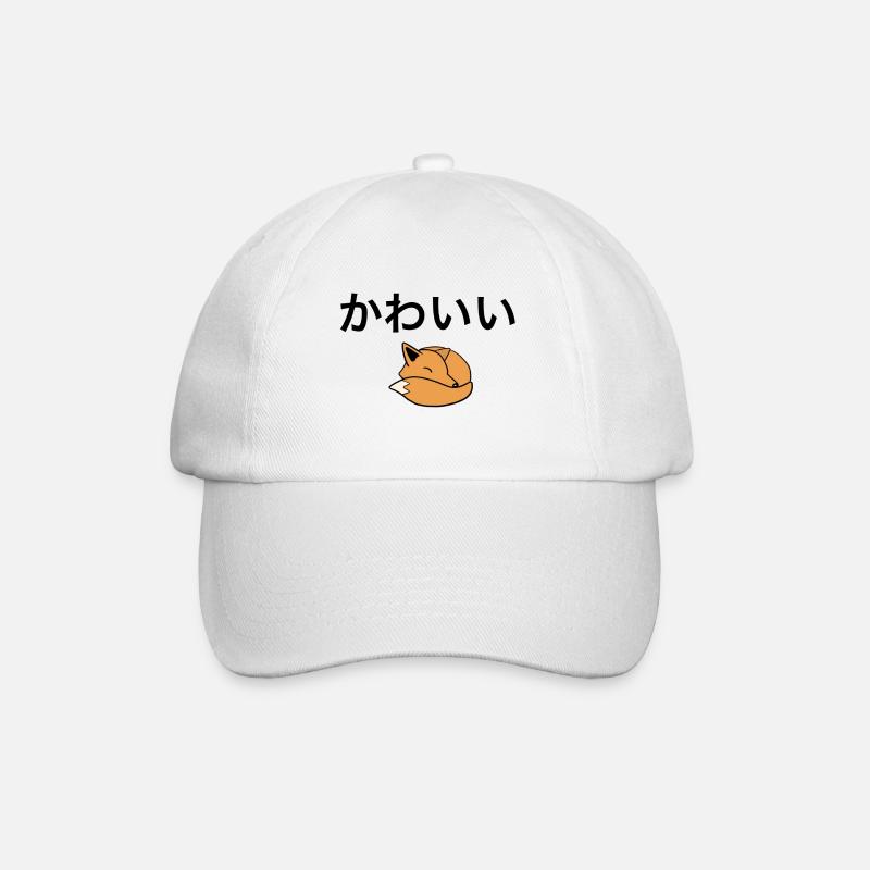 Japonais mignon - Renard - Casquette classique - blanc/blanc