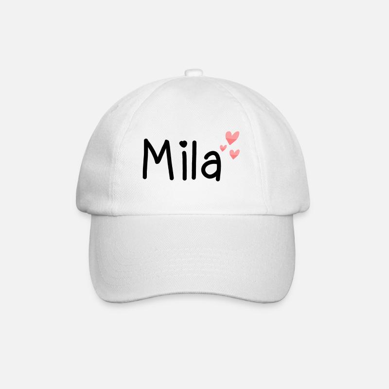 Nom - Mila - Casquette classique - blanc/blanc