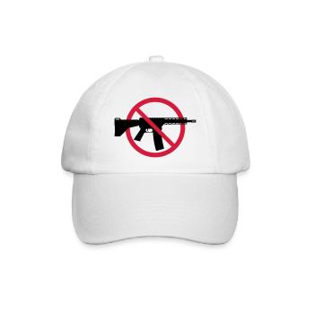 Interdiction des armes Boucliers d’interdiction (Pas d’armes Peace) 2C - Casquette classique - blanc/blanc - Devant