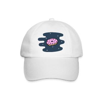 Space Doughnut - Baseball Cap - white/white - Front