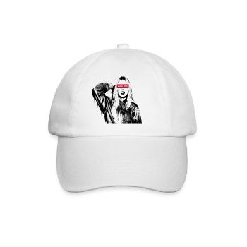Love Me - aime moi - femme - fille - graffiti - Casquette classique - blanc/blanc - Devant