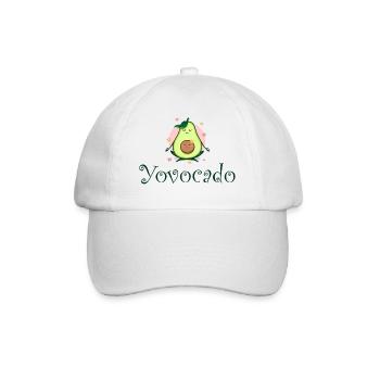 Yovocado avocado yoga mother child pregnancy - Baseball Cap - white/white - Front