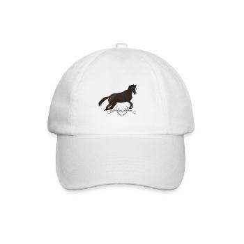 Fille cheval - Casquette classique - blanc/blanc - Devant