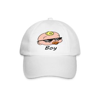 Baby Boy Kind Geschenk Idee Lieber Kinder Liebe - Baseballkappe - Weiß/Weiß - Vorne