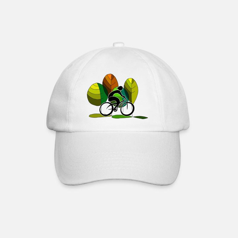Radfahrer - Baseballkappe - Weiß/Weiß