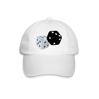 WHITE DIE, BLACK DIE - Baseball Cap - white/white - Front