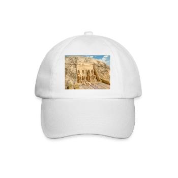 Temple d'Abou Simbel en Egypte - Casquette classique - blanc/blanc - Devant