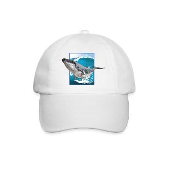 Humpback Whale - Baseball Cap - white/white - Front